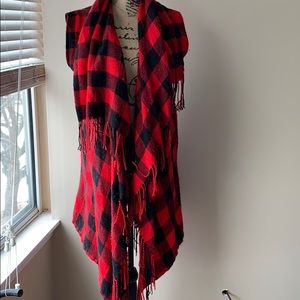 Maurice’s Buffalo check vest
